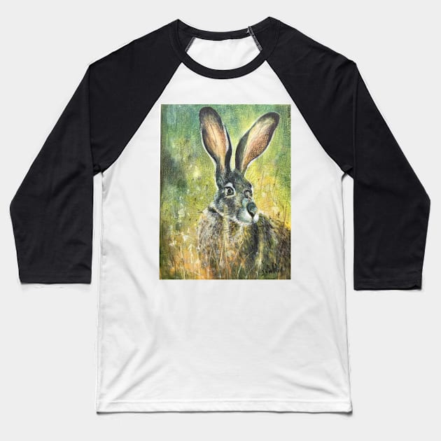 Jumpin' Jack Rabbit Baseball T-Shirt by artdesrapides